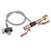 CGA320 G1/2 CO2 Cylinder Refill Adapter Fill Station Connector Kit 36 Inch Hose Dual Valve with Gauge for Filling Soda Maker Sodastream Tank (36 Inch)