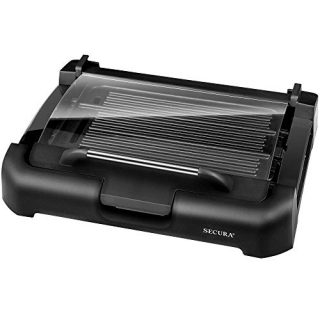 Electric Griddle with Reversible 2 in 1 Cast Iron Plate