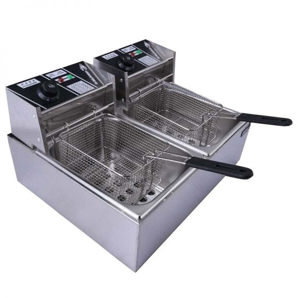 Electric Deep Frye 12L Countertop Stainless Steel Large - Image 2