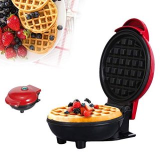 Mini Waffle Maker Machine 350W Nonstick Fully automatic plug-in Electric Pancake Cake Making Machine Baking Tools Suitable for Household Paninis Sandwiches,other on the go Breakfast, Lunch, or Snacks