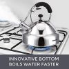 Teapot with Cool Touch Ergonomic Handle and Straight Pour Spout - Image 5