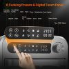 8-In-1 Compact Stainless Steel Digital Air Fryer Toaster Oven - Image 3