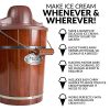 Nostalgia Electric Bucket Ice Cream Maker With Easy-Carry Handle - Image 4