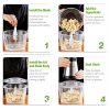 Homgeek Meat Grinder, Food Chopper Processor with 5 Cups - Image 5