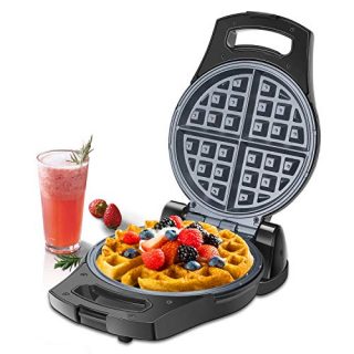 Flip Belgian Waffle Maker, 900 Watts Electric Waffle Iron Plates Aigostar