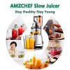 AMZCHEF Slow Juicer – Cold Press Masticating Juicer for Fruits & Vegetables 🍎🥕 - Image 6
