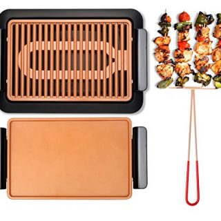 Gotham Steel 1965 Indoor Smokeless Grill, XL, Brown