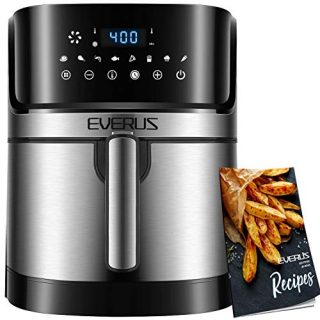 Air Fryer Oilless Cooker with 8 Presets, Nonstick Square Basket