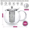 TEABLOOM Stovetop Safe + Lead-Free Glass Teapot Kettle - Image 4