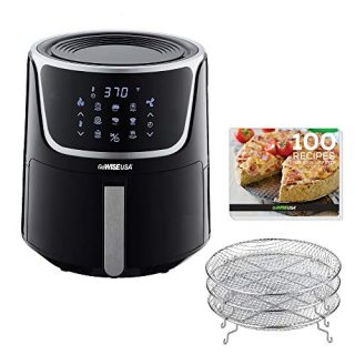 7-Quart Electric Air Fryer with Dehydrator  3 Stackable Racks