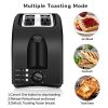 2 Slice Toaster CUSINAID, Black Wide Slot Toaster, 2 Slice - Image 5