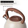 Induction Natural Stone Marble Teapot with Anti-Hot Wooden Handle - Image 3