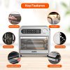 8-In-1 Compact Stainless Steel Digital Air Fryer Toaster Oven - Image 5