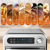 10.6 QT Electric Air Fryer Toaster Oven with LED Digital Touchscreen - Image 4