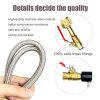 Cylinder Refill Adapter Hose - Effortless Soda Maker Tank Refilling Kit with Pressure Gauge (36-inch Hose, Dual Valve With Gauge) - Image 6