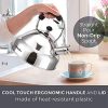 Teapot with Cool Touch Ergonomic Handle and Straight Pour Spout - Image 7