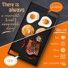 18 Inch Flat Cast Iron Skillet Griddle Pan For Stove Top - Image 5