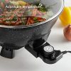 VonShef 7.4Qt Electric Wok with Lid – Adjustable Temperature Control - Image 4