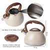 Induction Natural Stone Marble Teapot with Anti-Hot Wooden Handle - Image 6