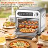 8-In-1 Compact Stainless Steel Digital Air Fryer Toaster Oven - Image 4