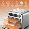 10.6 QT Electric Air Fryer Toaster Oven with LED Digital Touchscreen - Image 7