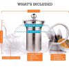 Glass Teapot with Removable Stainless Steel Strainer - Image 5