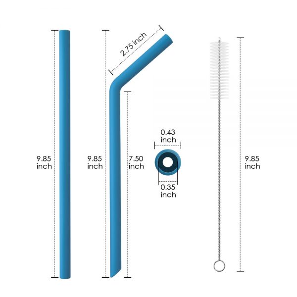 15 Pack Food grade Silicone Straws Reusable Flexibl - Image 3