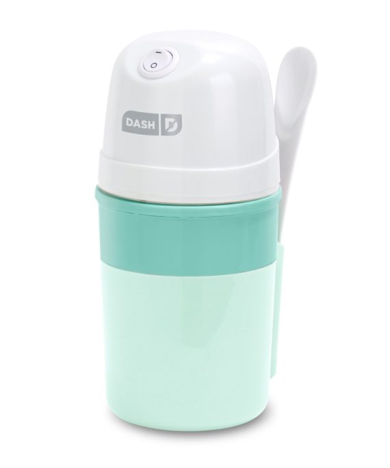 Dash My Pint Electric Ice Cream Maker Machine for Gelato, Sorbet + Frozen Yogurt with Mixing Spoon & Recipe Book (Organic, Sugar Free, Flavored Healthy Snacks + Dessert for Kids & Adults) 0.4qt - Aqua
