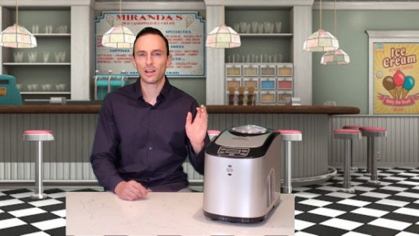Royal Brew Ice Cream Maker, 1.5 Quart Upright Stainless Steel - Image 7