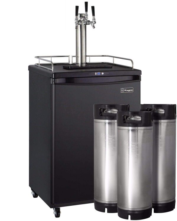 Kegco Kegerator, With Kegs, Black