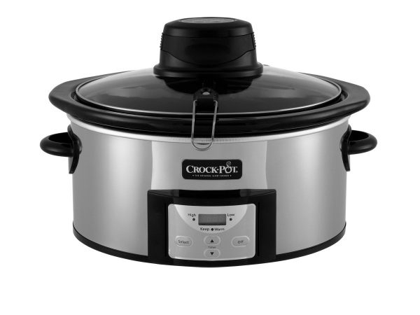 Crock-pot Stainles 6.5 Quart Digital Slow Cooker with iStir Stirring System, Polished Stainless Steel, Qt