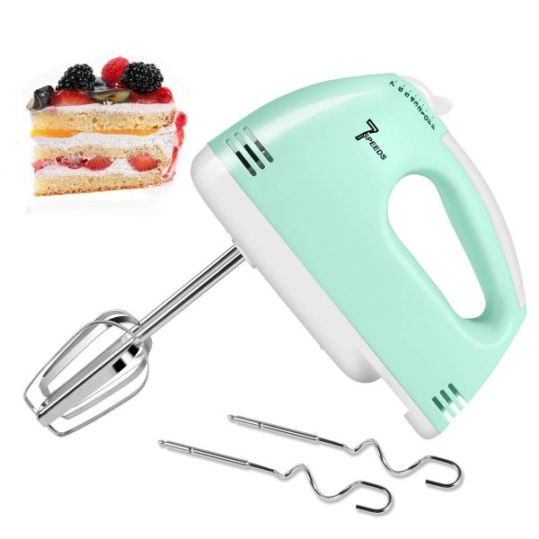 2020 Upgrade Electric Hand Mixer, Multi-Speed Handheld Mixer, Lightweight Electric Hand Mixer Stainless Steel Egg Whisk with Egg Sticks and Dough Sticks