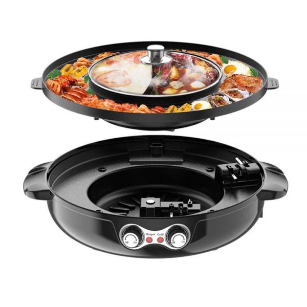 SEAAN Electric Hot Pot Grill Indoor Korean BBQ Grill