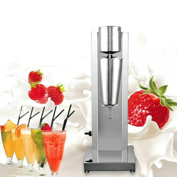 Electric Milkshake Maker,110V Drink Mixer Machine Smoothie Malt Blenders 180W Stainless steel Milk Shaker for Strawberry Milkshake 650ml 60Hz Commercial Ice Cream Maker with English Manual USA STOCK