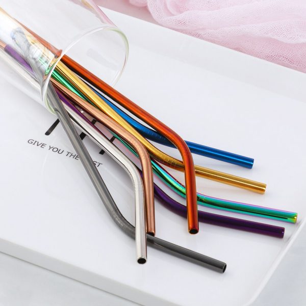 100PCS Reusable Stainless Steel Straw - Image 4