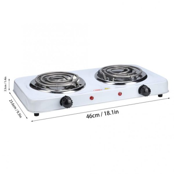 Double Burners Electric Stove Hot Cooker Countertop - Image 5