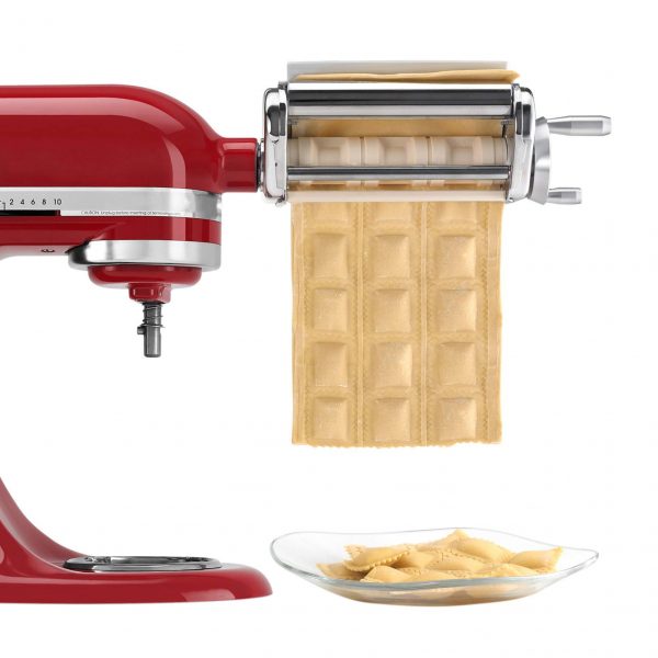 WEMEIKIT Ravioli Maker Attachment for KitchenAid Stand Mixer, Making Pasta Sheets and Fillings into Classic Ravioli, Replacement for KitchenAid Ravioli Maker, Roller, Cutter, Press, Mold Accessories