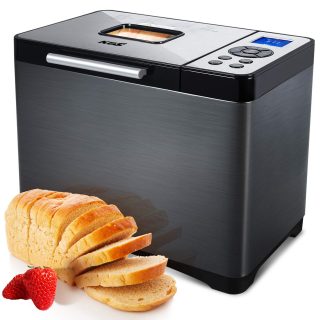Automatic Bread Machine, 2LB Stainless Steel Bread Maker
