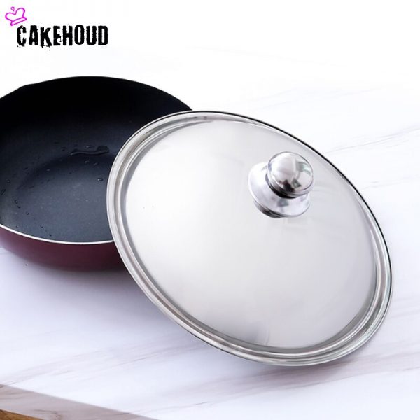 Wok Cover With Knob Thickened Heat-resistant - Image 2