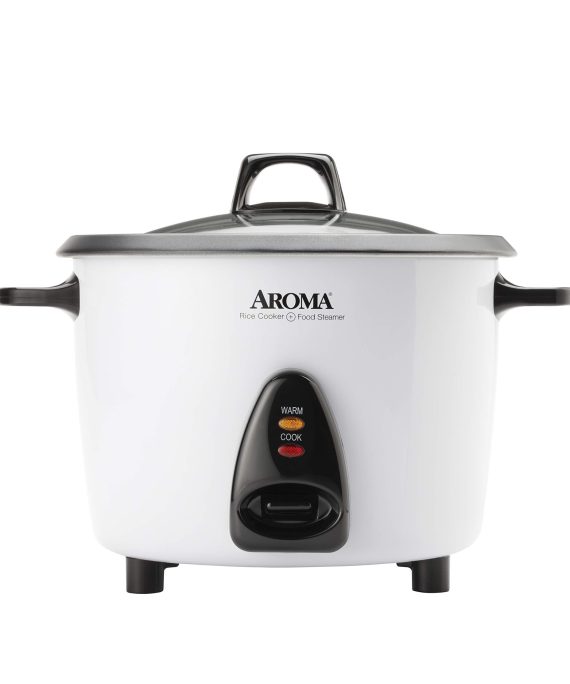 Aroma Housewares ARC-360-NGP 20-Cup Pot-Style Rice Cooker & Food Steamer, White