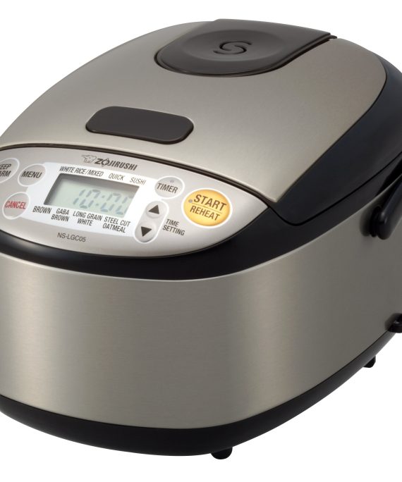 Zojirushi NS-LGC05XB Micom Rice Cooker & Warmer, 3-Cups (uncooked), Stainless Black