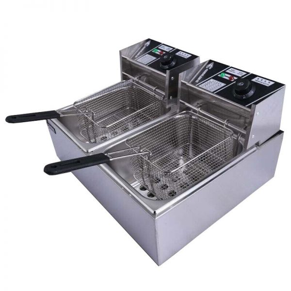 Electric Deep Frye 12L Countertop Stainless Steel Large