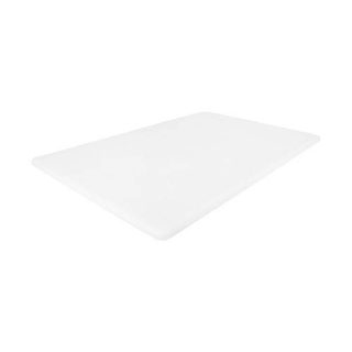 Commercial Plastic Cutting Board, NSF, 18 x 12 x 0.5 Inch, White