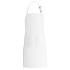 Xornis 1 Piece Bib Aprons with 2 Pockets Kitchen Apron Cooking Chef, White
