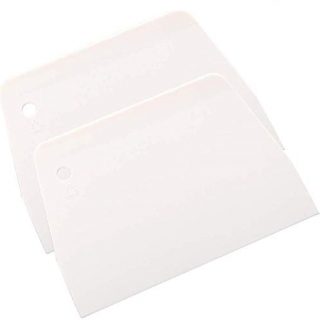 2PCS Food Safe Bowl Scraper Plastic Pastry Scraper Chopper Dough Cutter for Kitchen Baking Accessory