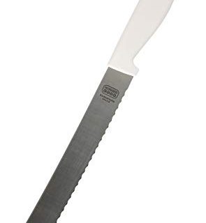 White Bread Knife - 8” Long Serrated Kitchen Knife - Color Coded Kitchen Tools by The Kosher Cook