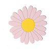 CLEBROOM 2 pcs Anti-Hot Silicone Trivet Mat,7.5 Inch Flower Shape Heat Resistant Pot Holders Antislip Place Mat,Kitchen Insulation Coaster Hot Pad for Dishes & Pans, Jar Opener,Oven Mitts (Pink)