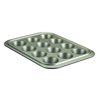 Anolon Allure Nonstick 12-Cup Muffin Tin / Nonstick 12-Cup Cupcake Tin - 12 Cup, Onyx/Pewter