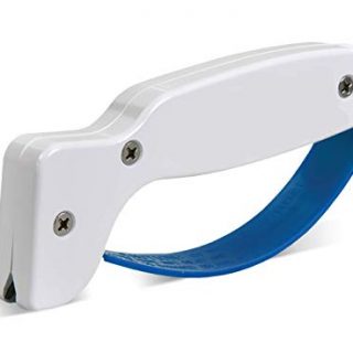 AccuSharp 001C Knife & Tool Sharpener, Sharpening Knives, Cleavers, Axes, Machetes, Serrated Blades, Double Edge Cutting Blade Sharpener