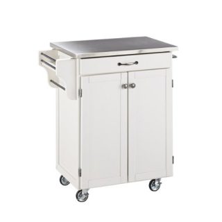 Create-a-cart White with Stainless Steel Top by Home Styles